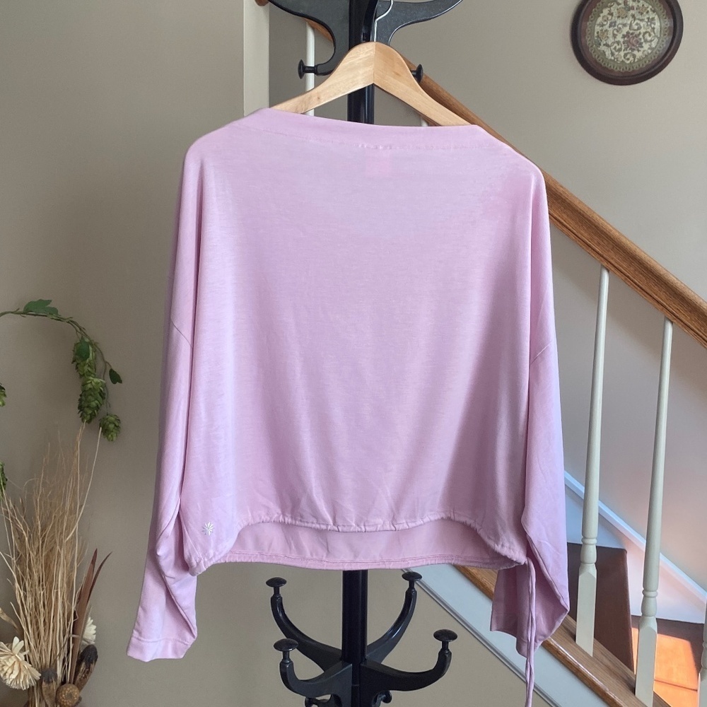 Athleta Cool Down Top in Begonia Pink Size M - Picture 3 of 14